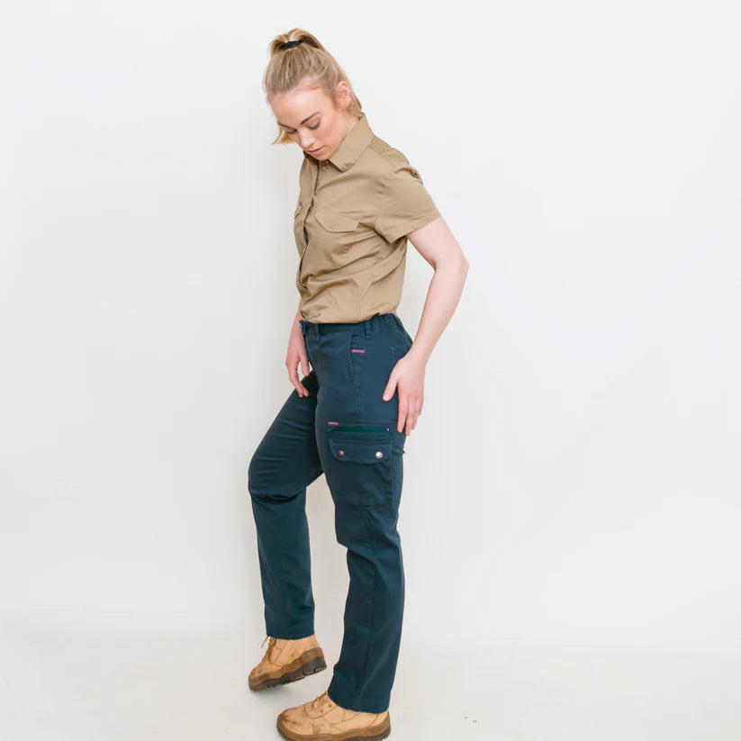 Women's Mid Rise Pants Give Cargo