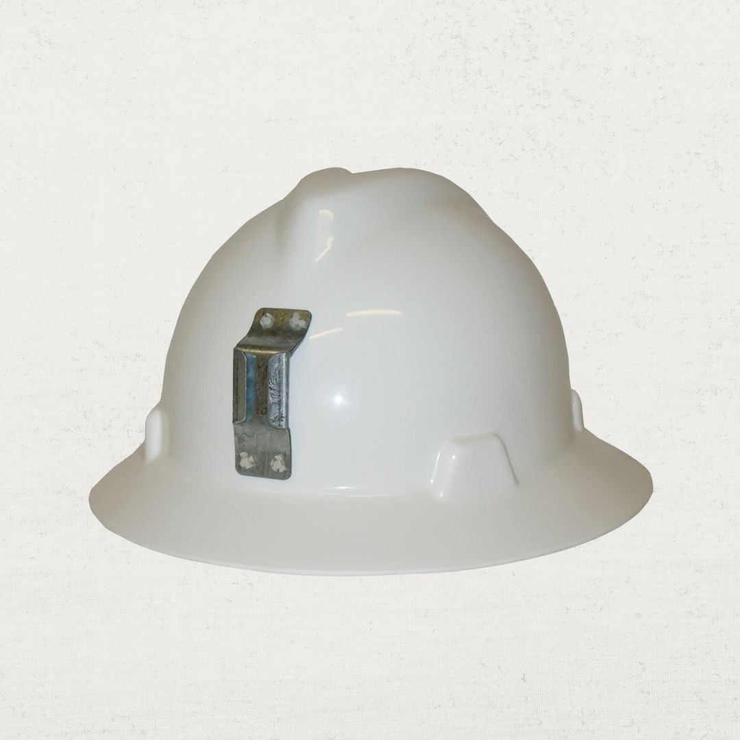V-Gard Full Brim 500 Hard Hat w/Metal Lamp Bracket