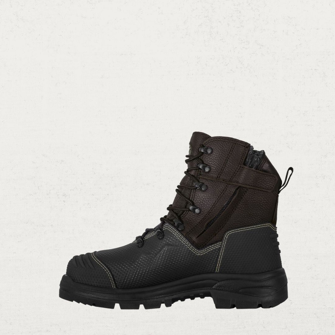 100% Waterproof Premium Full Grain Leather Safety Toe Side Zip Boot