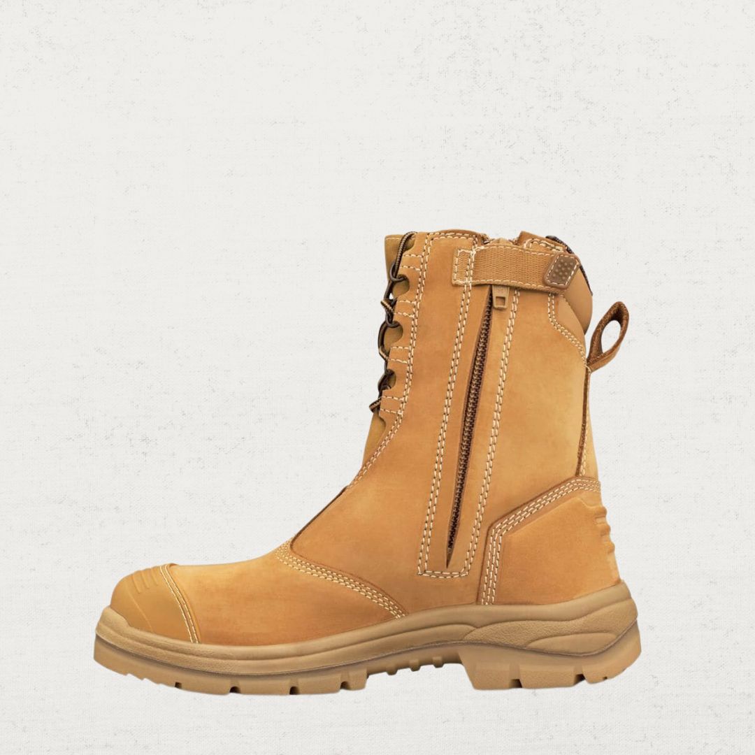 High Leg Zip Sided Safety Boot