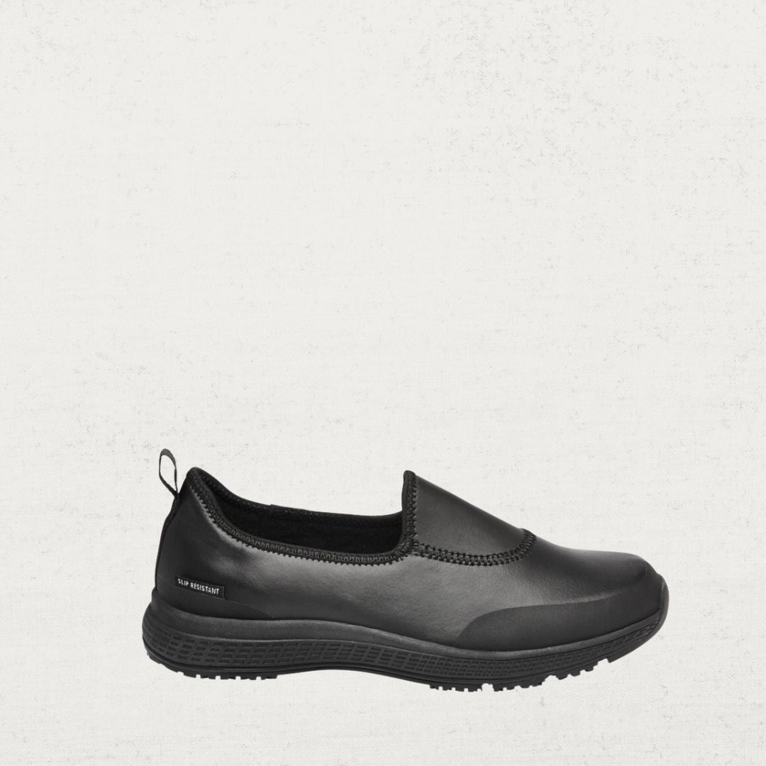 Superlites Slip On Black Leather Shoe