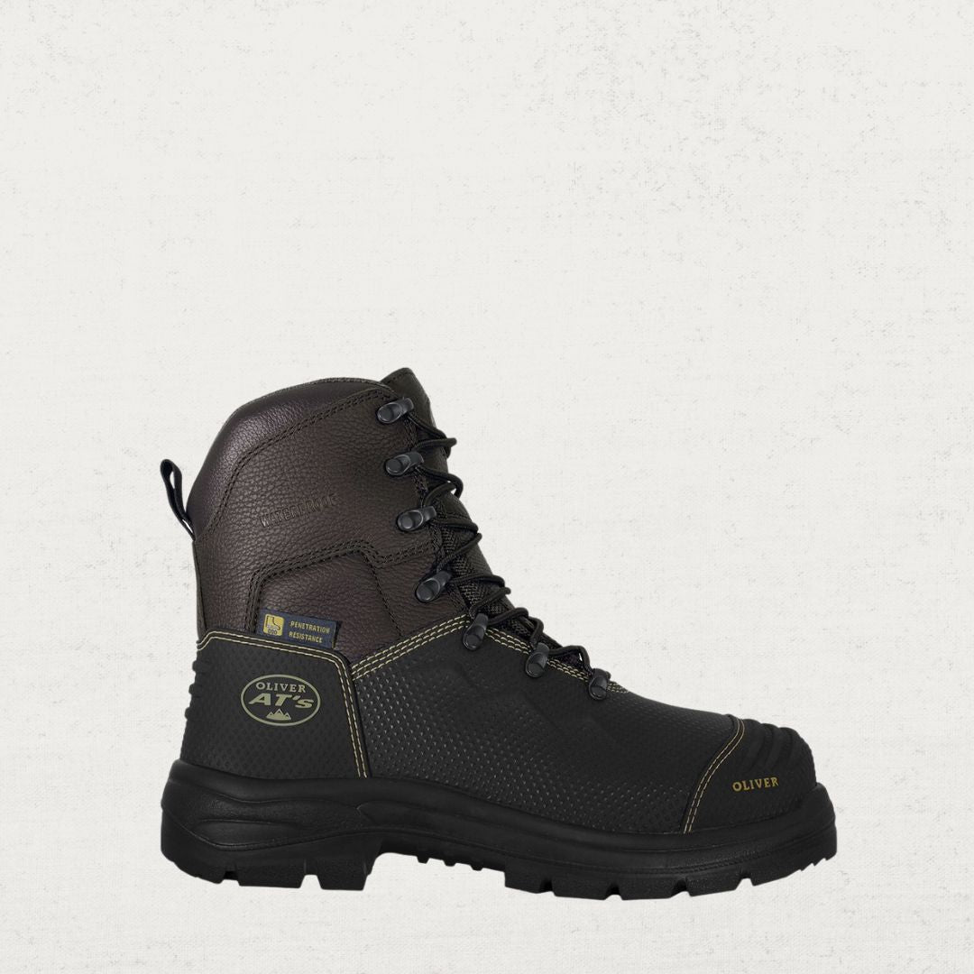100% Waterproof Premium Full Grain Leather Safety Toe Side Zip Boot