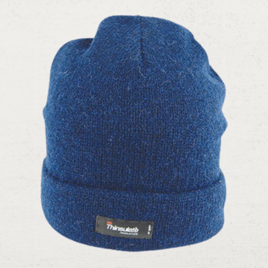 Ragg Wool Knitted Beanie with Thinsulate Liner