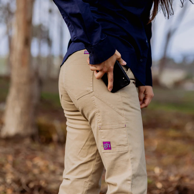 Women's Mid Rise Pants Give Cargo