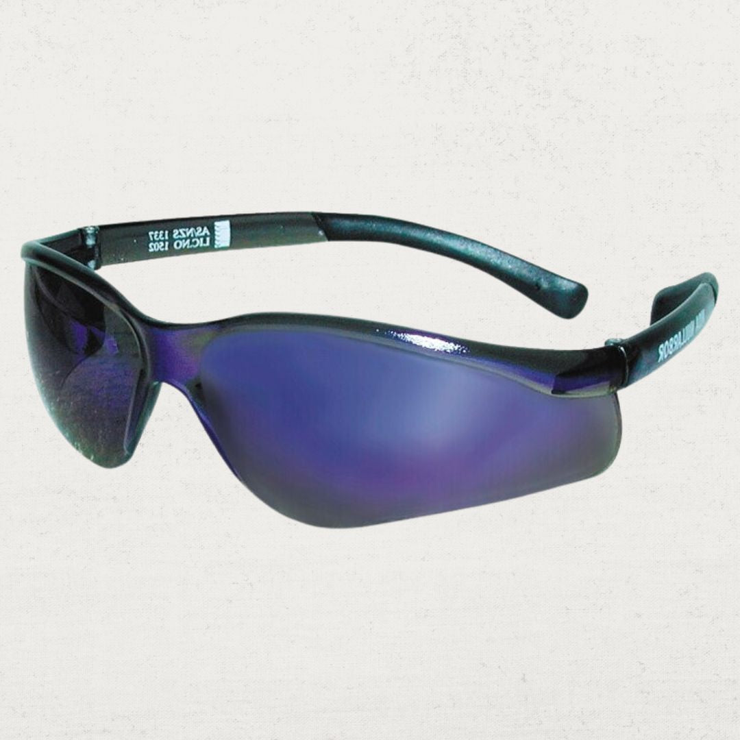 Nullabor Blue Mirror Safety Glasses