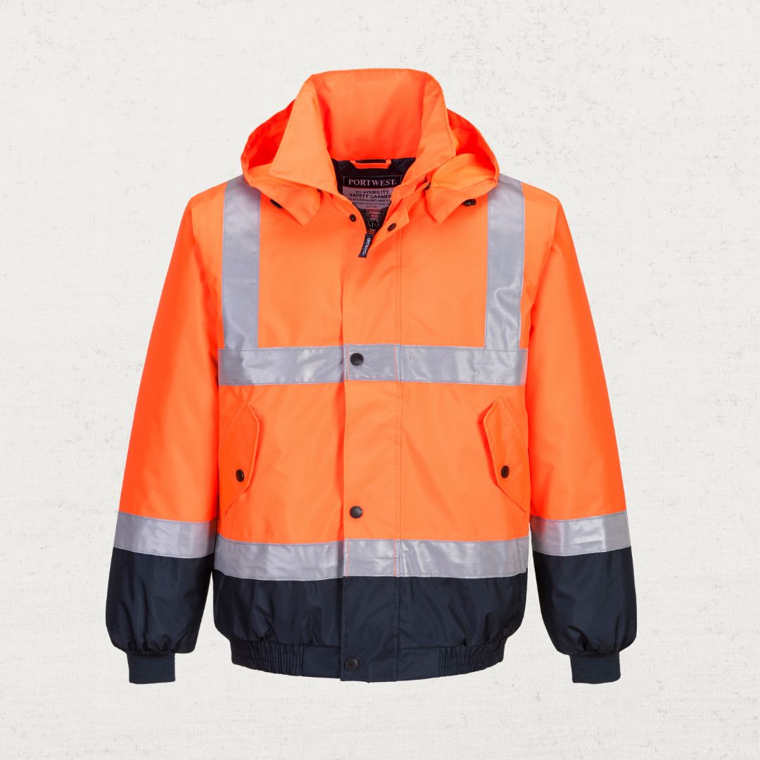 Hi Vis Waterproof Bomber Jacket with 3M Tape