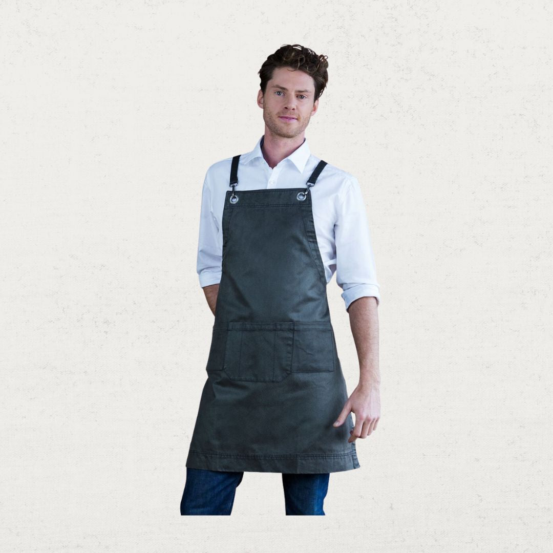 Outback Waxed Finish Bib Apron