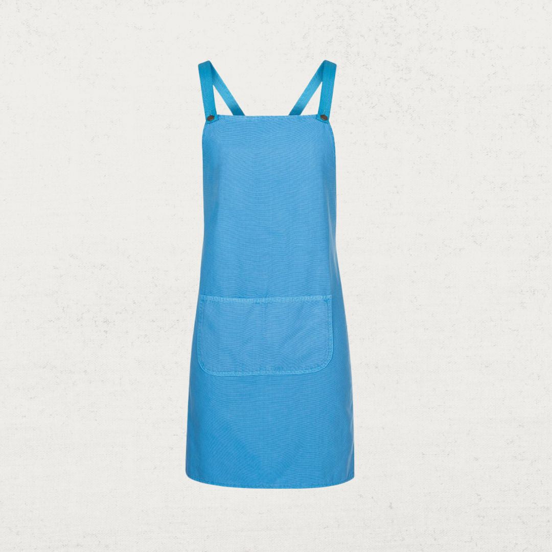 Cross Over Back Canvas Bib Apron Without Strap