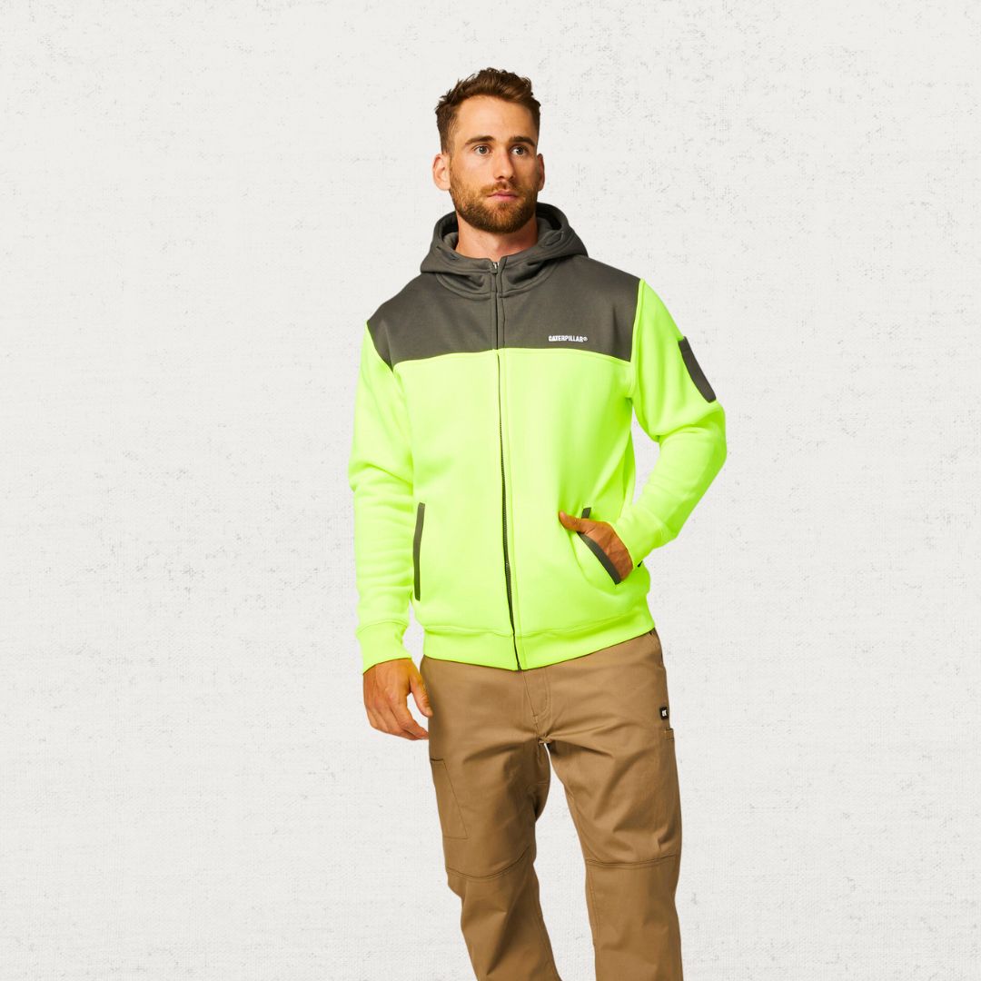 Hi Vis Full Zip Hoodie