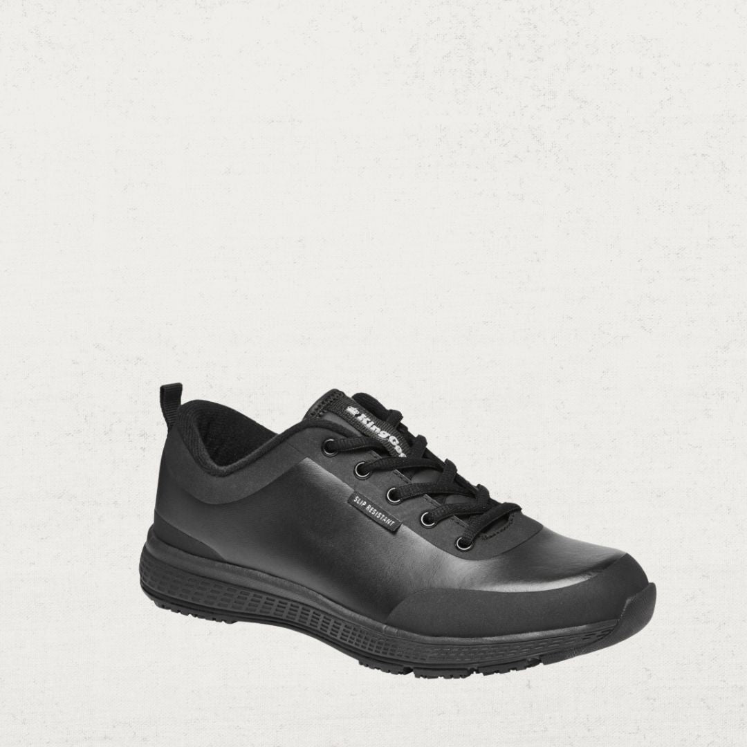 Superlites Lace Up Black Leather Shoe