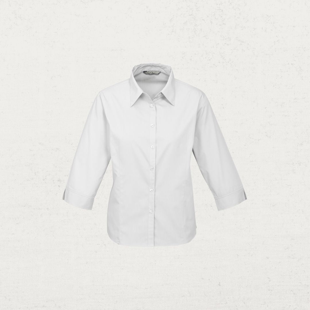 Base Poplin 3qtr Sleeve Shirt