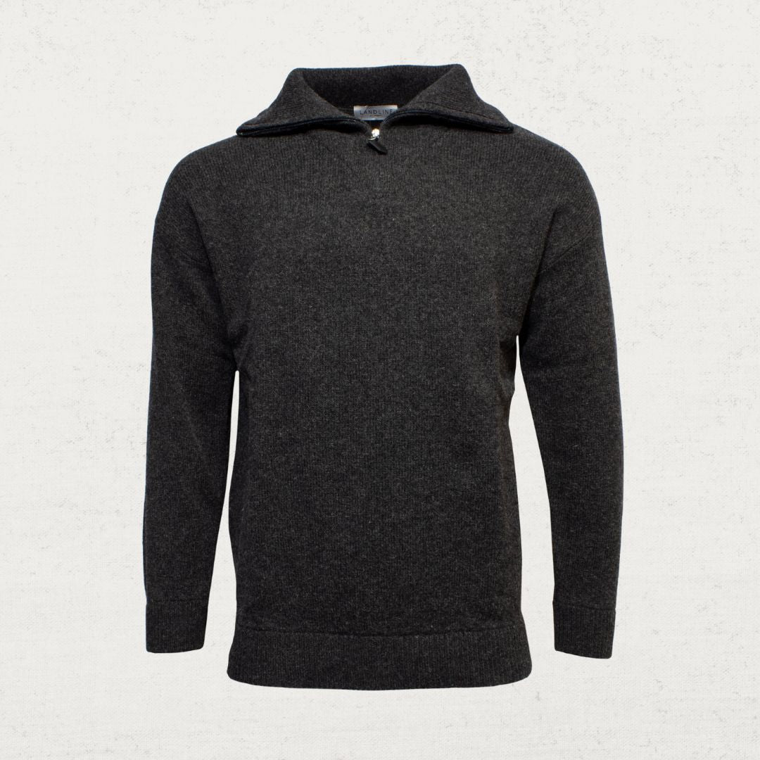 Landline Half Zip Wool Jumper