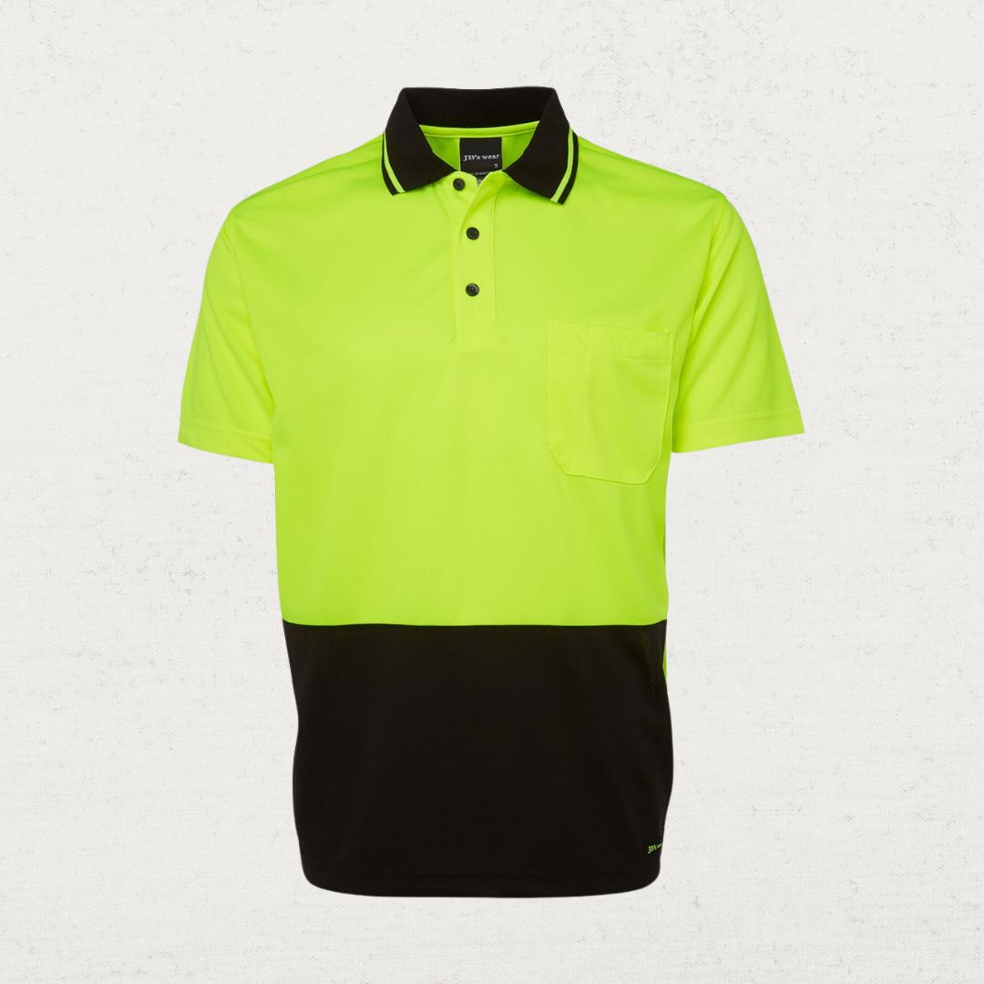 Hi Vis Non Cuff Traditional Polo