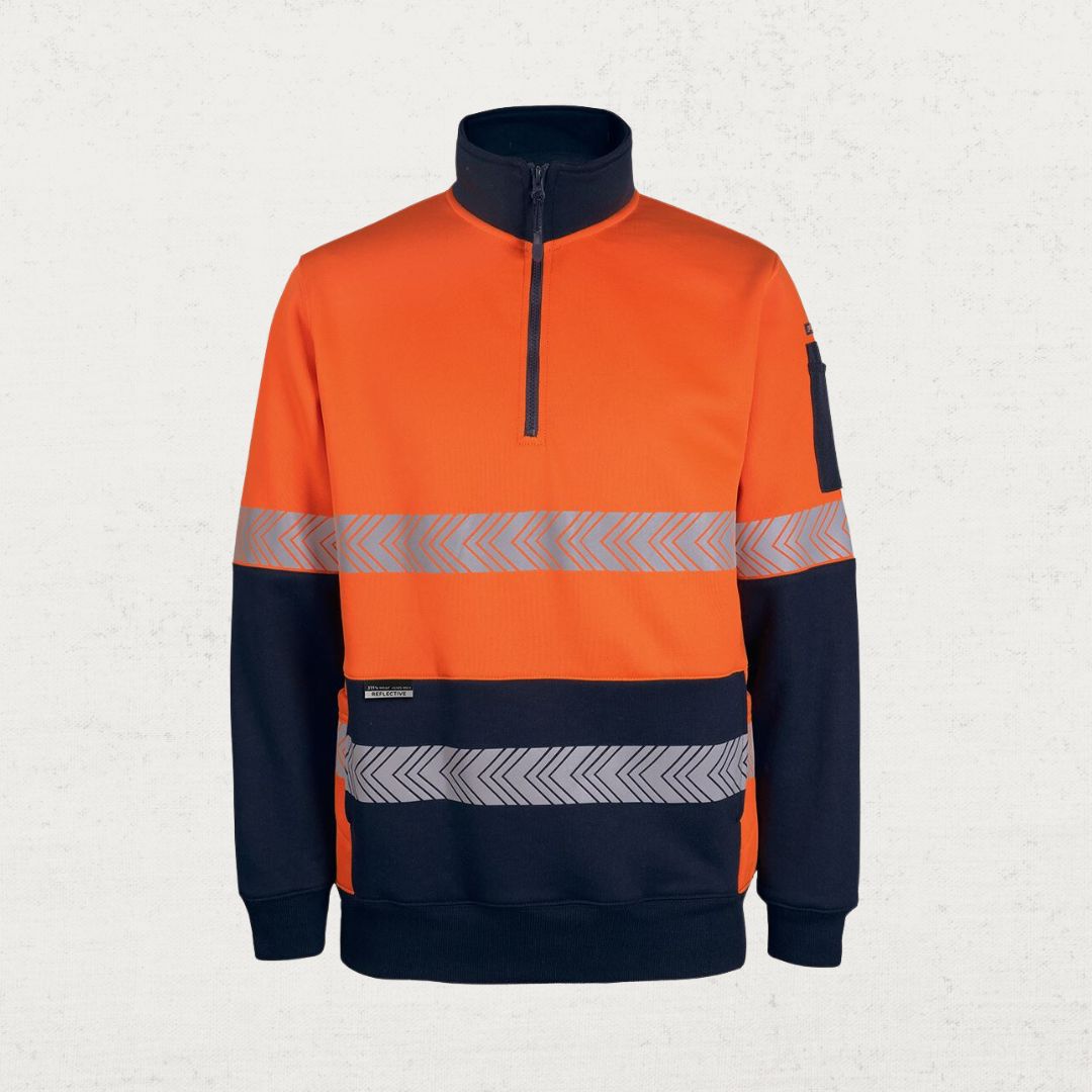 330gsm Segmented Taped Hi Vis Jumper