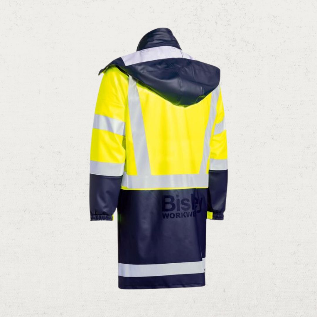 Hi Vis Taped PU Waterproof Jacket