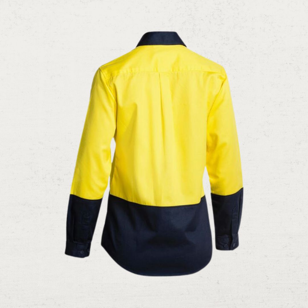 190gsm Hi Vis Two Tone Drill Long Sleeve Shirt