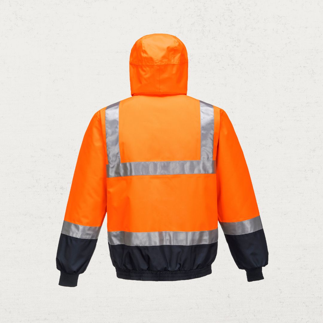 Hi Vis Waterproof Bomber Jacket with 3M Tape