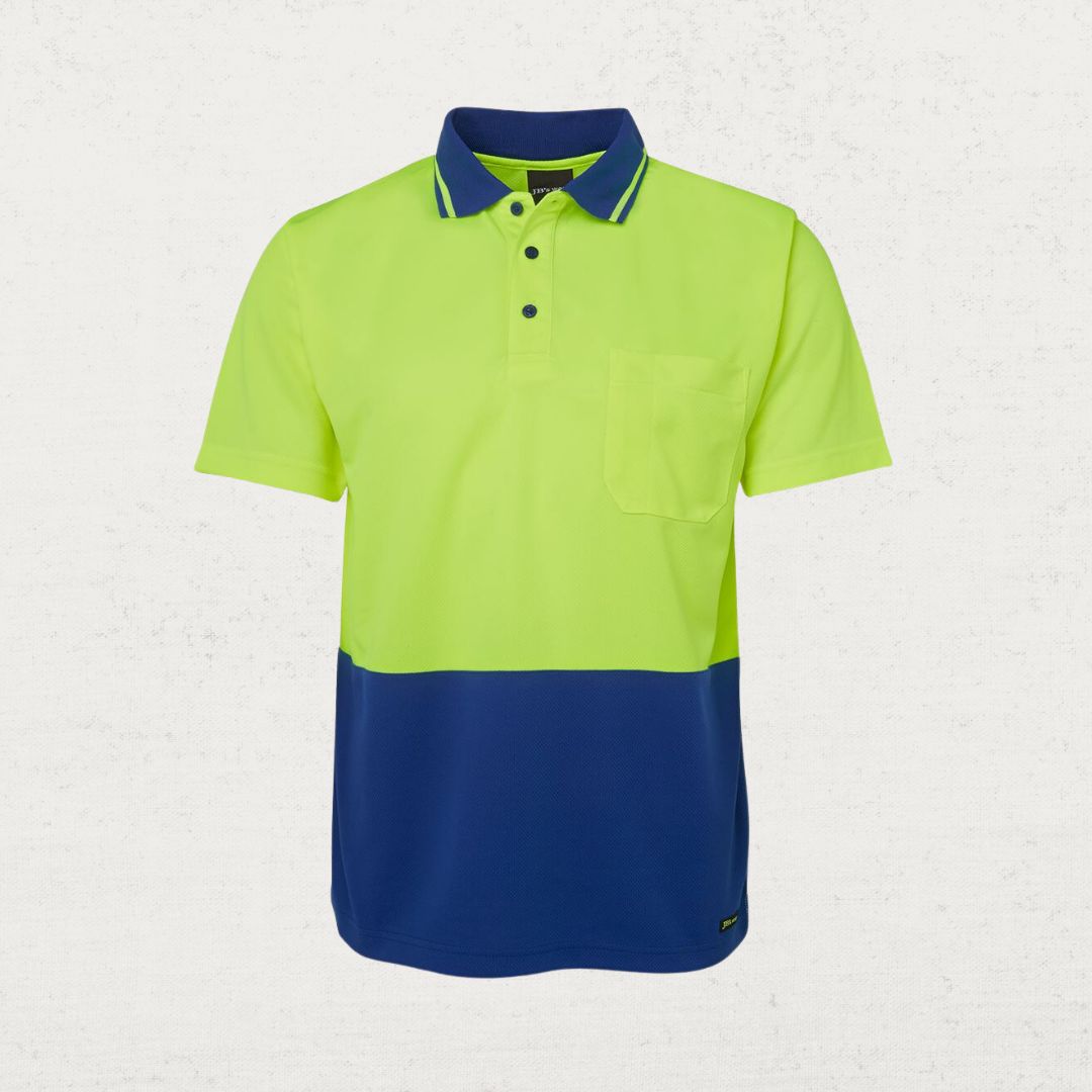 Hi Vis Non Cuff Traditional Polo