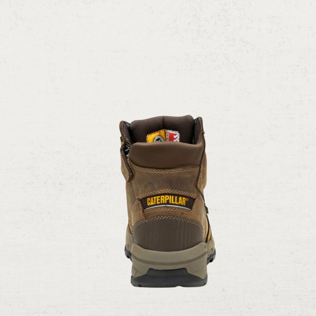 Device Side Zip Waterproof Work Boot - Dark Beige