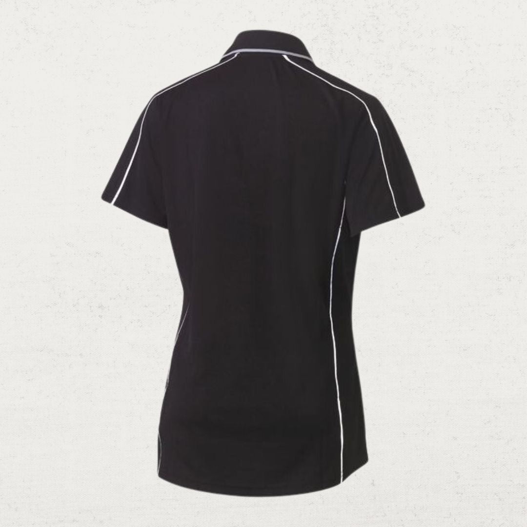 Cool Mesh Polo with Reflective Piping