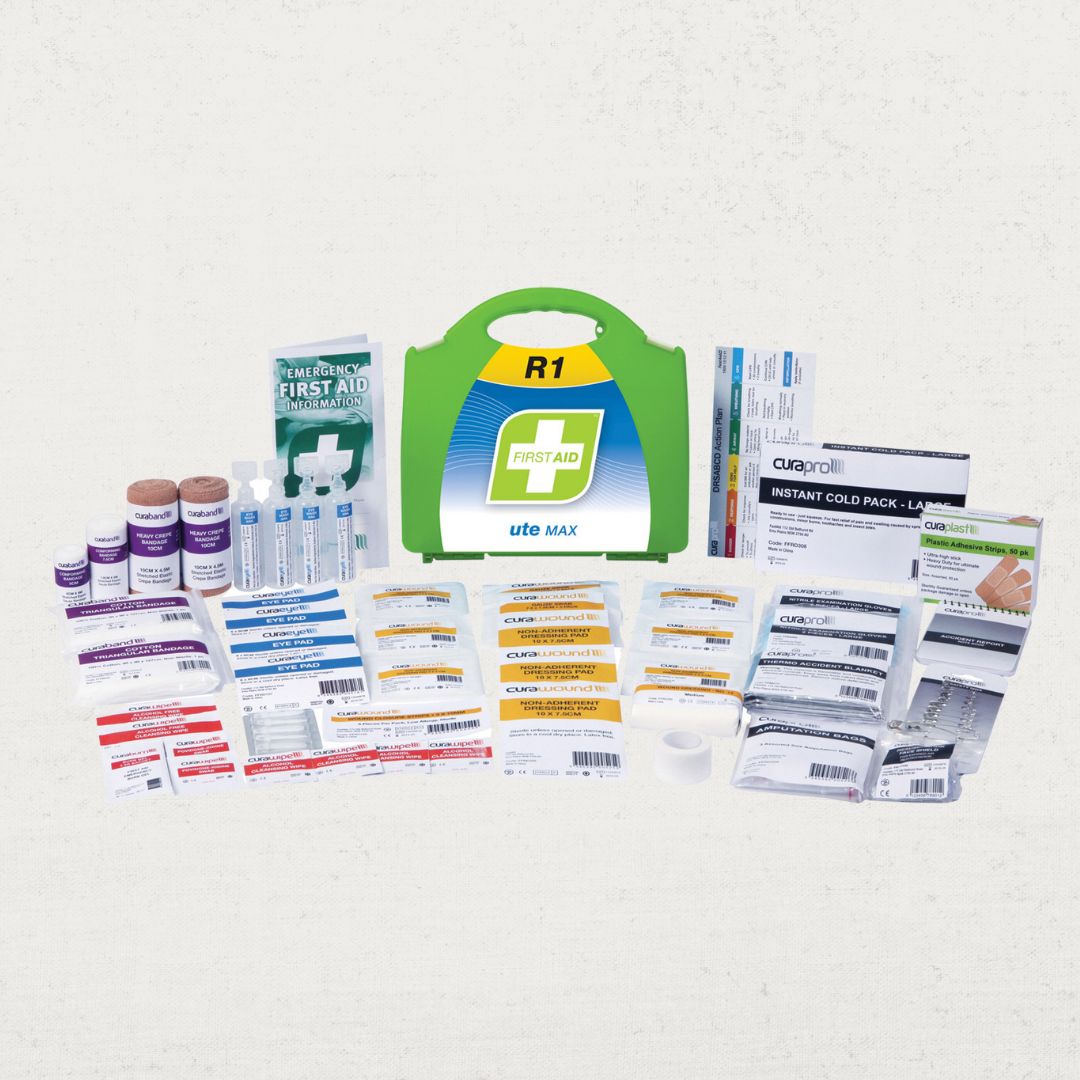 R1 Ute Max First Aid Kit (Hard Plastic)